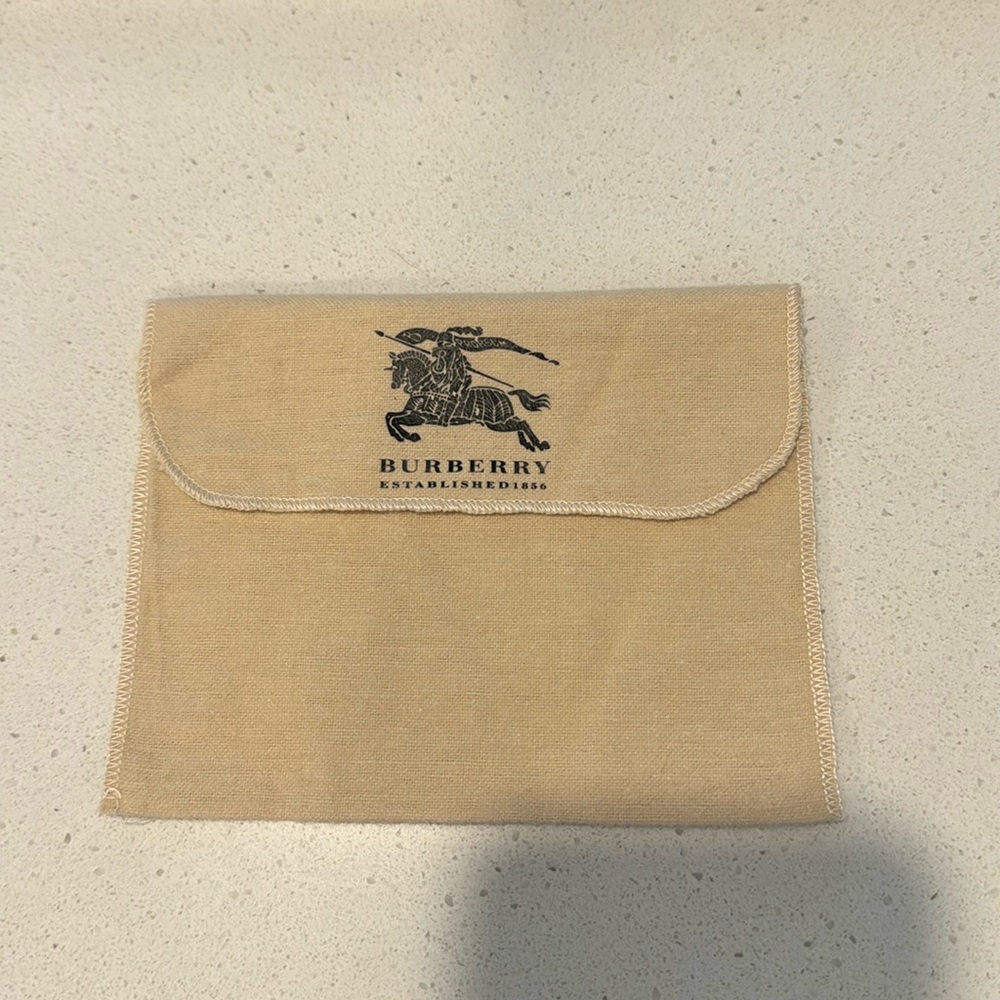 BURBERRY Authentic Prorsum logo small leather good dust bag